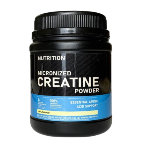 Micronized Creatine Monohydrate Powder - Unflavored, 60 Servings (300g)